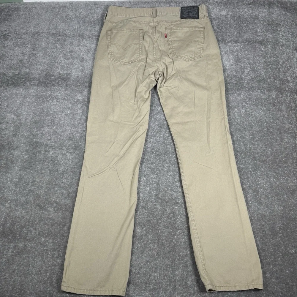 Levis 514 Pants Men's 34x34 Beige Slim Straight Casual‎ Modern